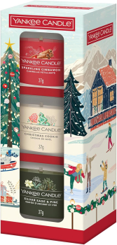 Yankee Candle Geschenkset Apres Skies "3 duftende gefüllte Signature Votivkerzen"