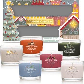 Yankee Candle Geschenkset Passport to the Holidays "6 duftende gefüllte Signature Votivkerzen"