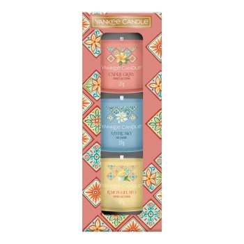 Yankee Candle Geschenkset Hello Italy Collection"3 duftende gefüllte Signature Votivkerzen"