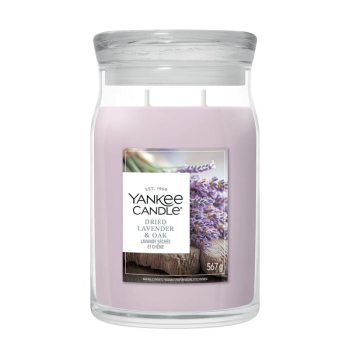 Signature Large Jar 2-Docht - Dried Lavender & Oak