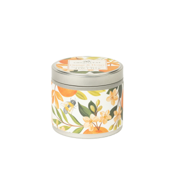 Greenleaf Candle Tin - Orange & Honey 113 g
