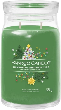 Signature Large Jar 2-Docht - Shimmering Christmas Tree