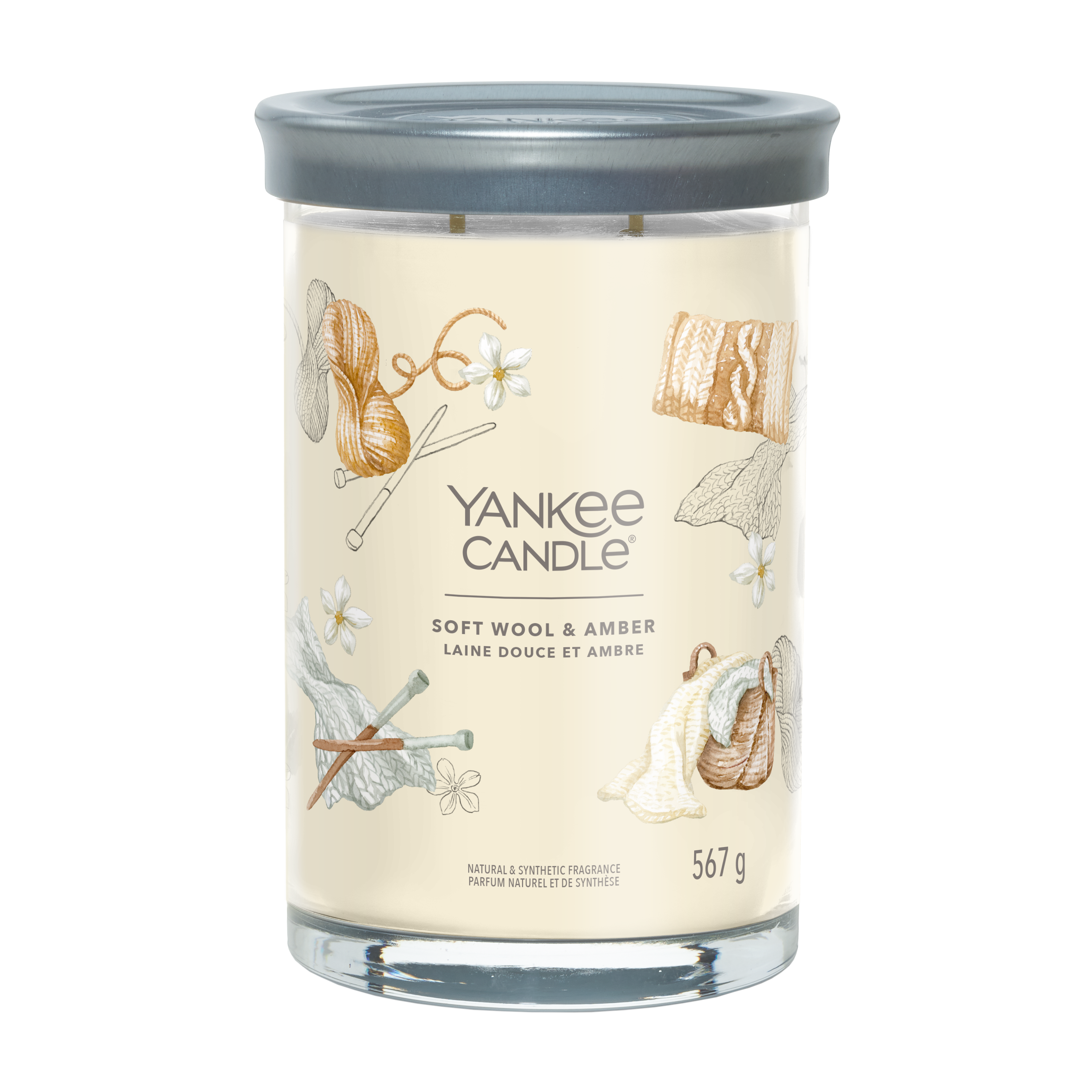 Yankee Candle Soft Wool and Amber Signature Large Tumbler Candle