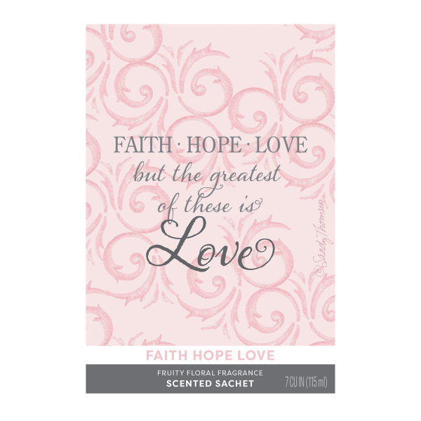 Willowbrook Fresh Scents -Duftsachet - Faith, Hope, Love