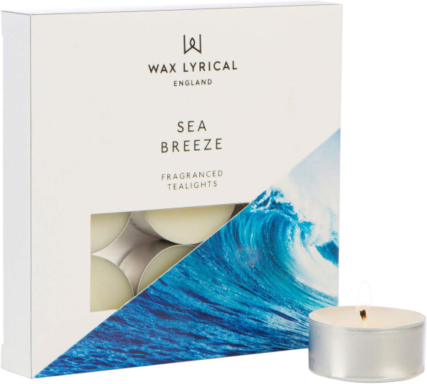 Wax Lyrical - Made in England - Fragranced Teelights Sea Breeze - 9 Stück