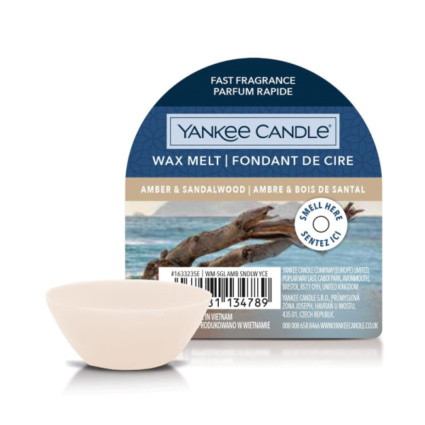 Yankee Candle Amber & Sandalwood Wax Melt 22 g