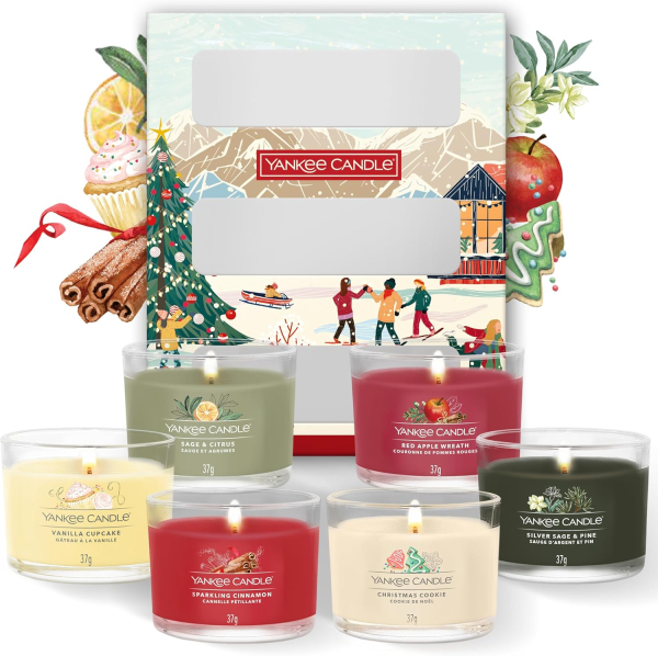 Yankee Candle Geschenkset Apre Ski Collection"6 duftende gefüllte Signature Votivkerzen"