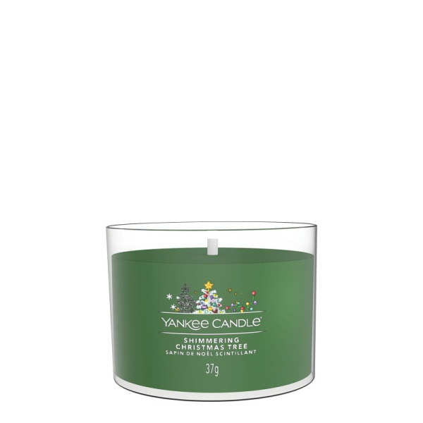 Yankee Candle Shimmering Christmas Tree Glasvotivkerze 37g