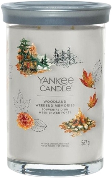 Signature Collection Large Tumbler 2-Docht (567 g) - Woodland Weekend Memories