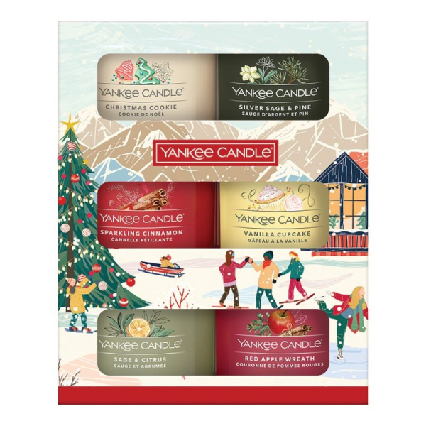 Yankee Candle Geschenkset Apre Ski Collection"6 duftende gefüllte Signature Votivkerzen"