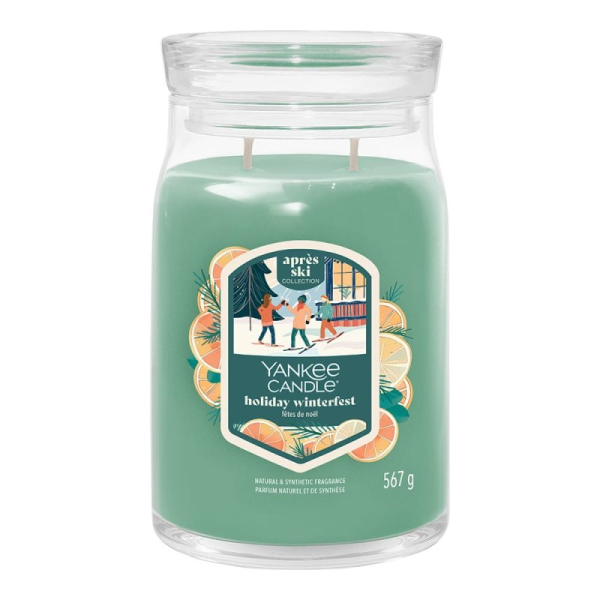 Signature Large Jar 2-Docht - Holiday Winterfest