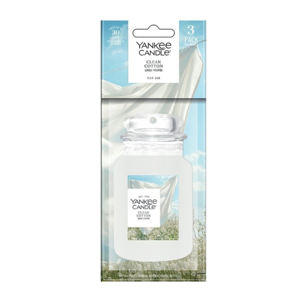 Yankee Candle Clean Cotton Car Jar Bonus Pack