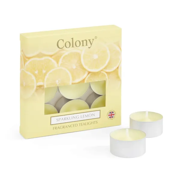 Wax Lyrical - Colony Fragranced Teelights Sparkling Lemon - 9 Stück