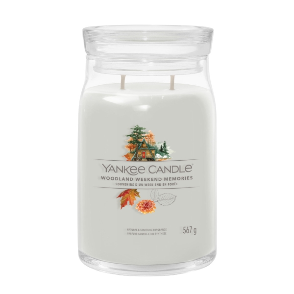 Signature Large Jar 2-Docht - Woodland Weekend Memories