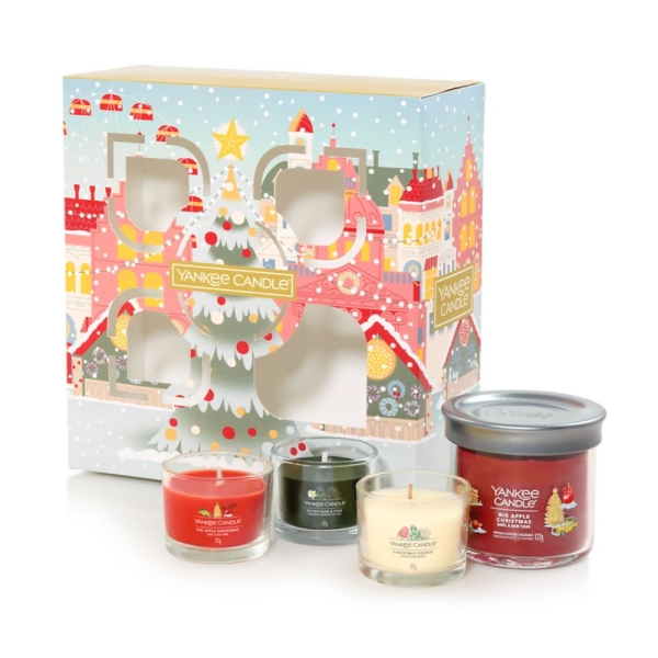 Yankee Candle Geschenkset Passport to the Holidays "1 Tumbler & 3 Glasvotivkerzen"